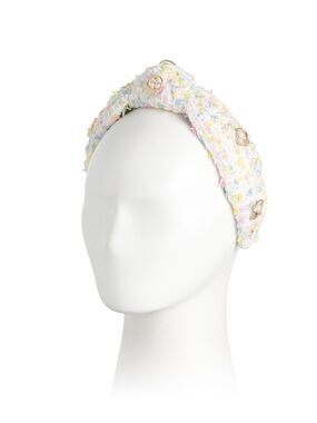 Lele Sadoughi Easter basket  Knotted Headband with Gold Accents
